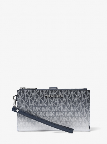 MICHAEL Michael Kors Jet Set Large Ombré Signature Logo Wristlet