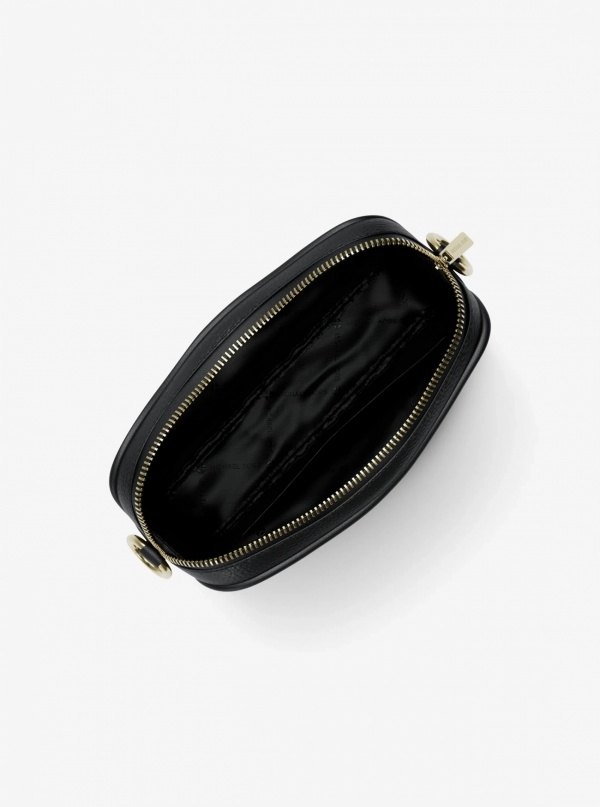 Jet Set Small Pebbled Leather Camera Crossbody Bag