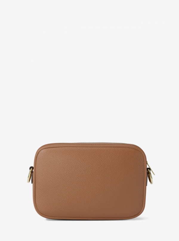 Jet Set Large Pebbled Leather Camera Crossbody Bag