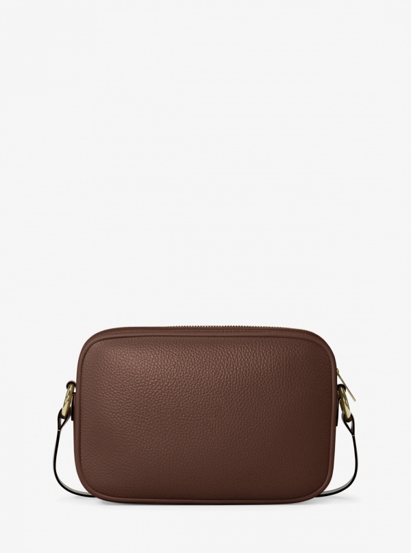 Jet Set Large Pebbled Leather Camera Crossbody Bag