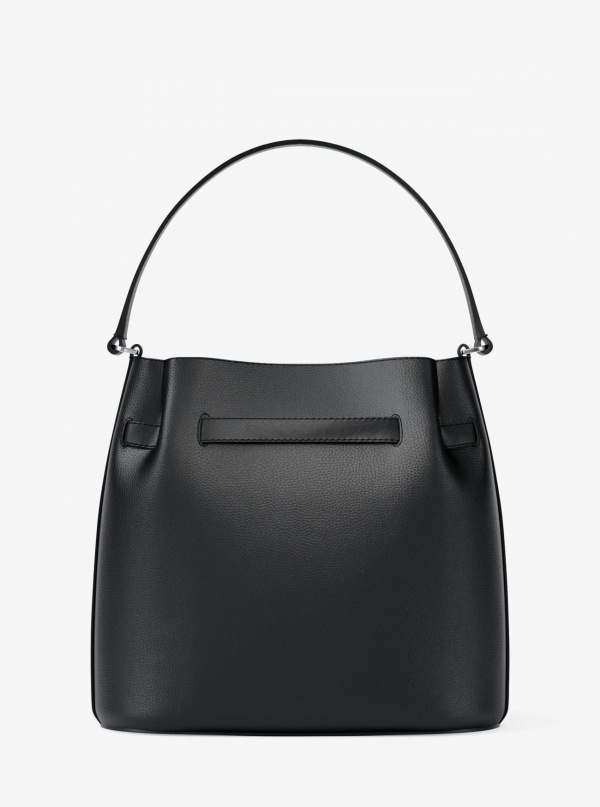Carson Medium Pebbled Leather Convertible Bucket Crossbody Bag