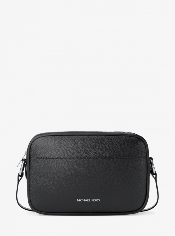 Jet Set Large Pebbled Leather Camera Crossbody Bag