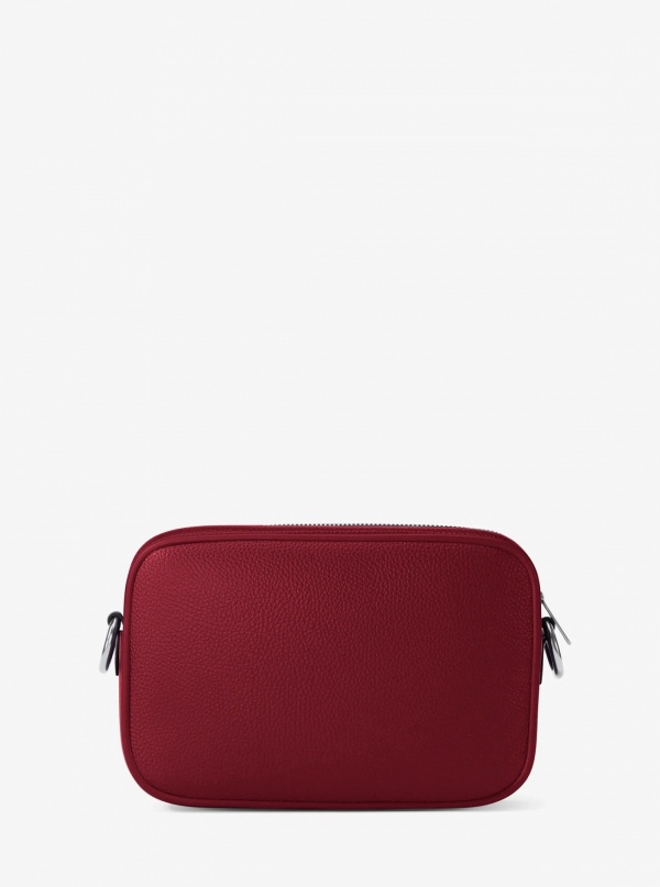 Jet Set Large Pebbled Leather Camera Crossbody Bag