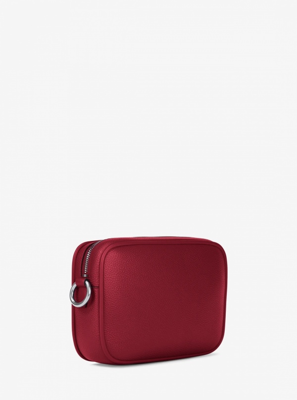 Jet Set Large Pebbled Leather Camera Crossbody Bag