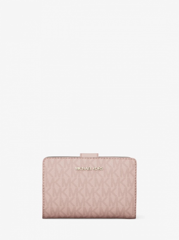 Jet Set Medium Signature Logo Bi-Fold Wallet