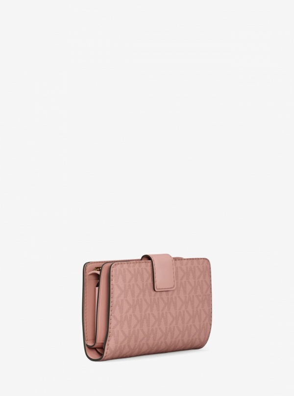 Jet Set Medium Signature Logo Bi-Fold Wallet