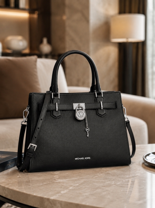 MICHAEL Michael Kors Hamilton Medium Leather Satchel