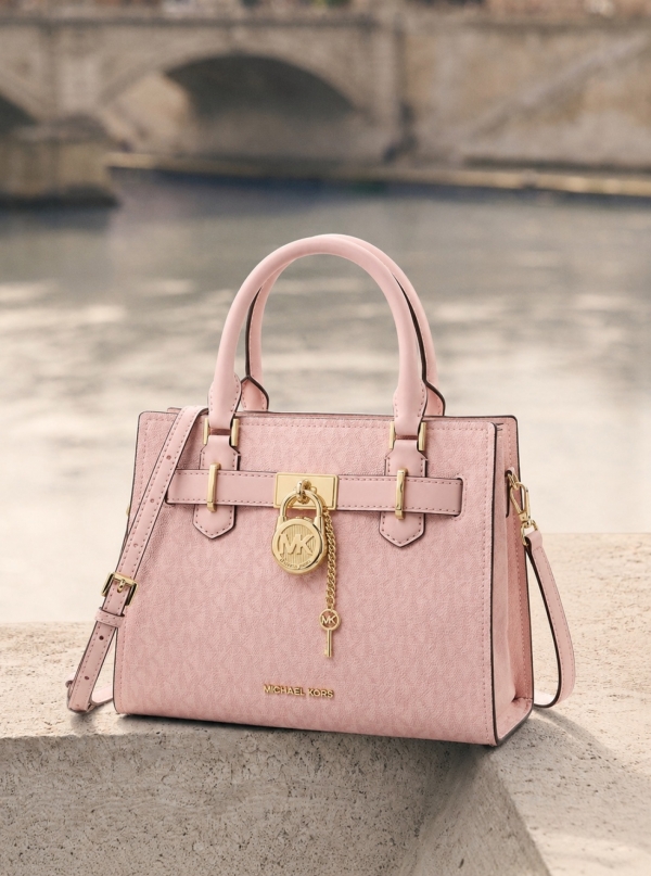 MICHAEL Michael Kors Hamilton Small Signature Logo Satchel