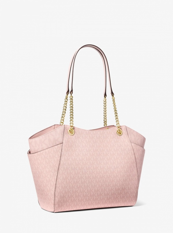 Jet Set Large Signature Logo Shoulder Bag