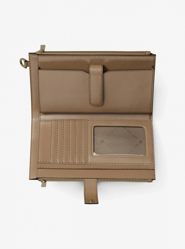 Jet Set Large Signature Logo Wristlet