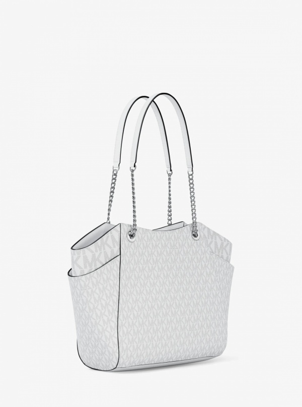 Jet Set Large Signature Logo Shoulder Bag