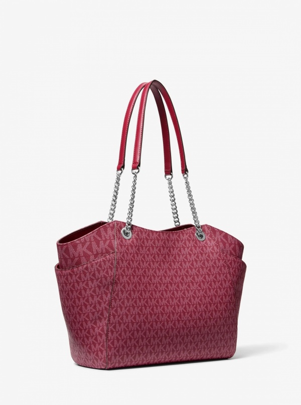 Jet Set Large Signature Logo Shoulder Bag