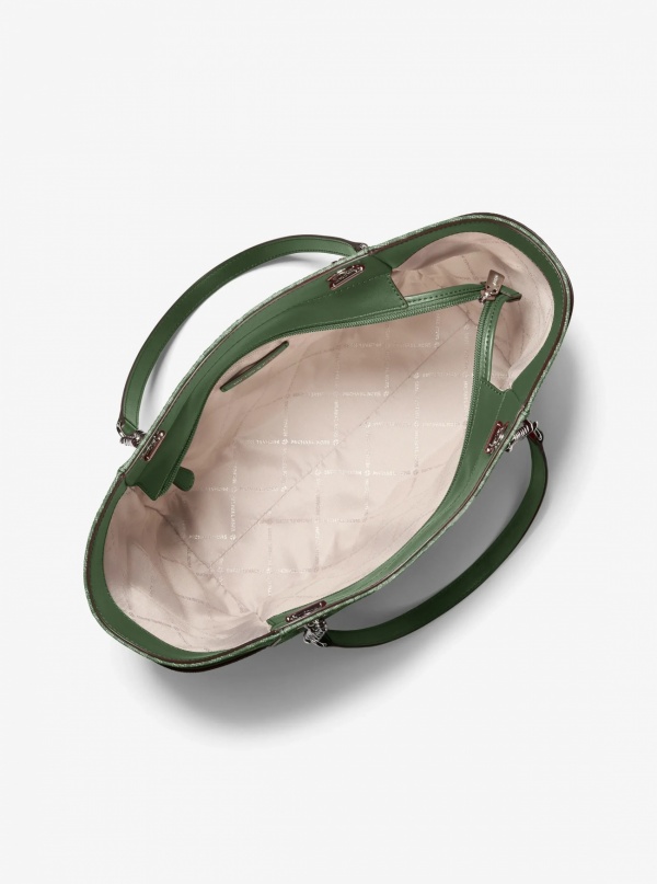 Jet Set Large Signature Logo Shoulder Bag