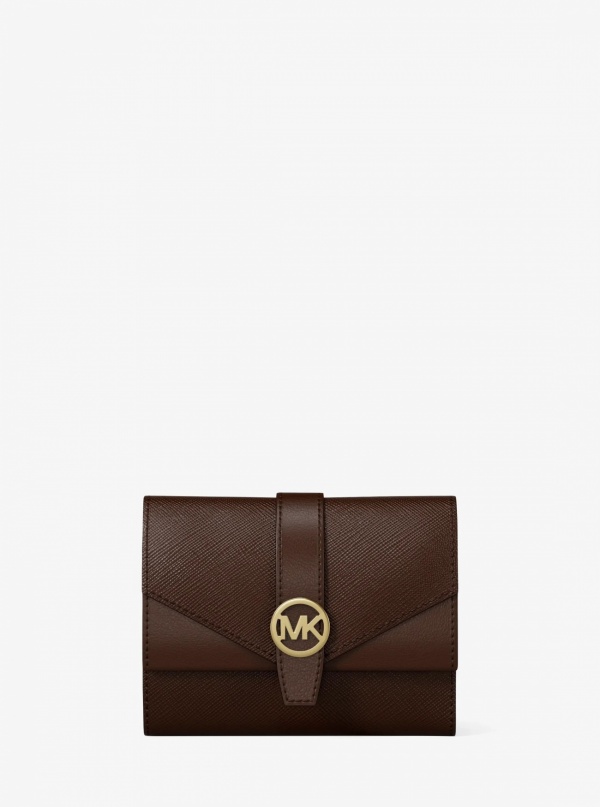 Greenwich Medium Saffiano Leather Trifold Wallet