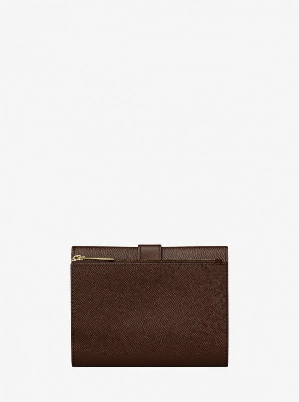 Greenwich Medium Saffiano Leather Trifold Wallet