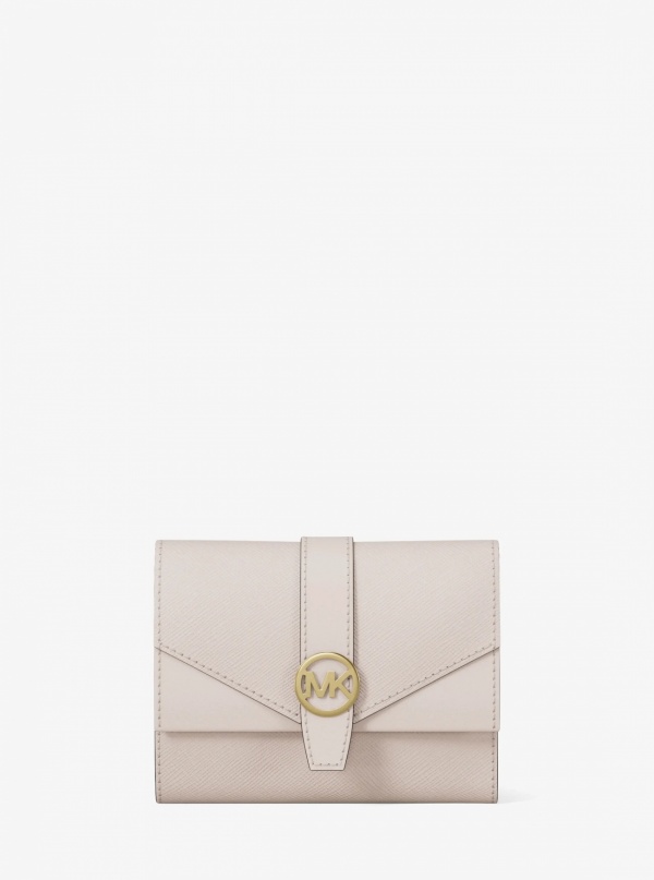 Greenwich Medium Saffiano Leather Trifold Wallet