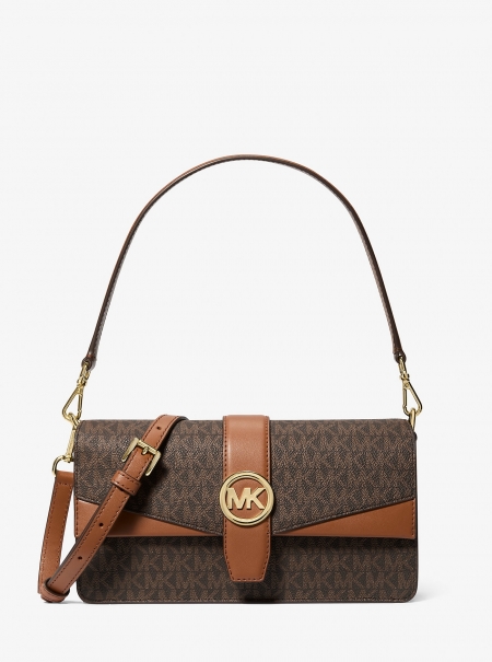 MICHAEL Michael Kors Greenwich Medium Signature Logo Shoulder Bag