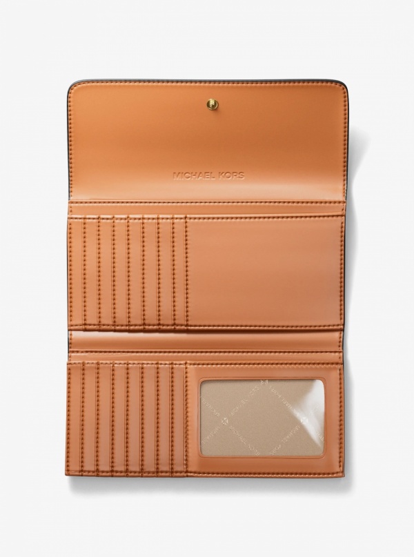 Jet Set Large Signature Logo Tri-Fold Wallet