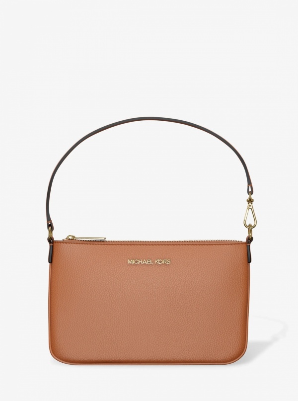 Jet Set Small Pebbled Leather Convertible Wristlet