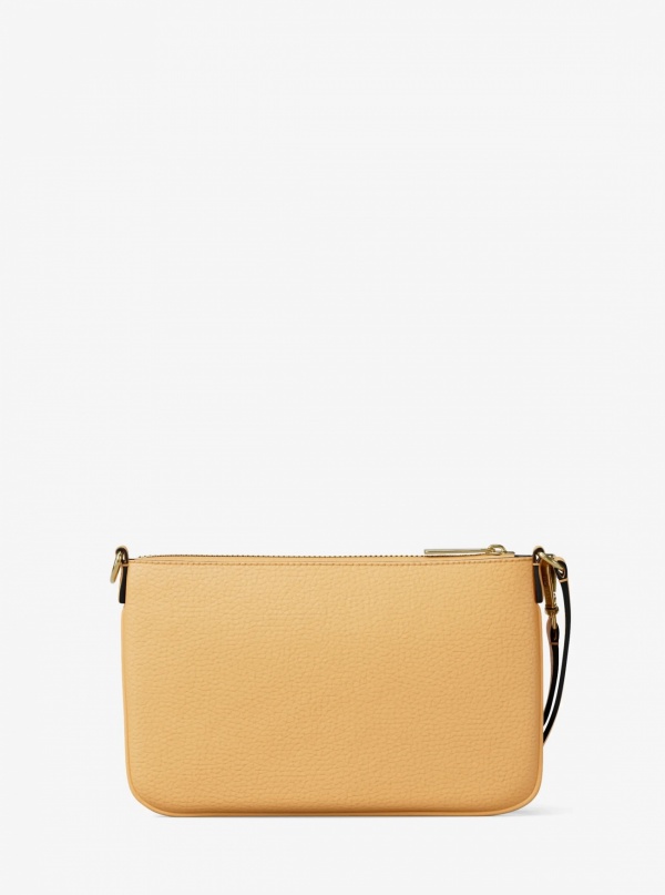 Jet Set Small Pebbled Leather Convertible Wristlet