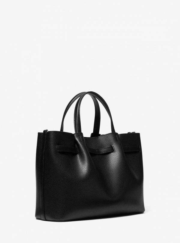 Carson Medium Pebbled Leather Satchel