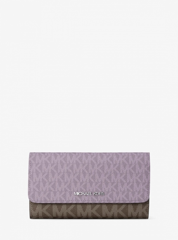 Jet Set Travel Signature Logo Tri-Fold Wallet