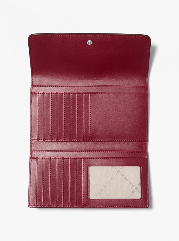 Jet Set Travel Signature Logo Tri-Fold Wallet