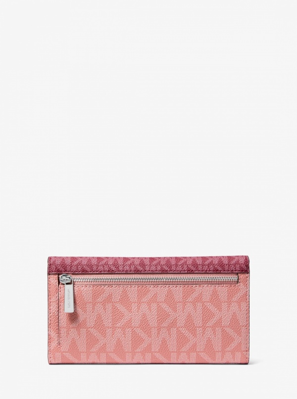 Jet Set Travel Signature Logo Tri-Fold Wallet
