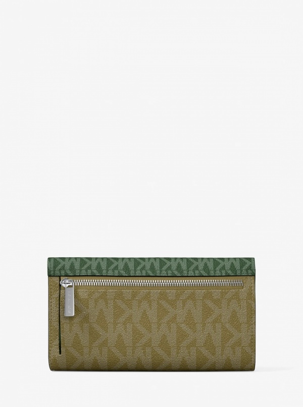 Jet Set Travel Signature Logo Tri-Fold Wallet