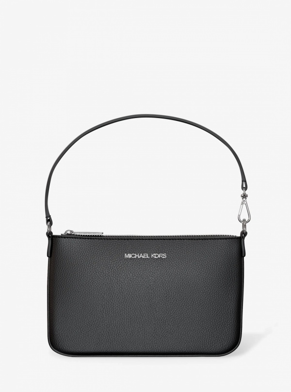 Jet Set Small Pebbled Leather Convertible Wristlet