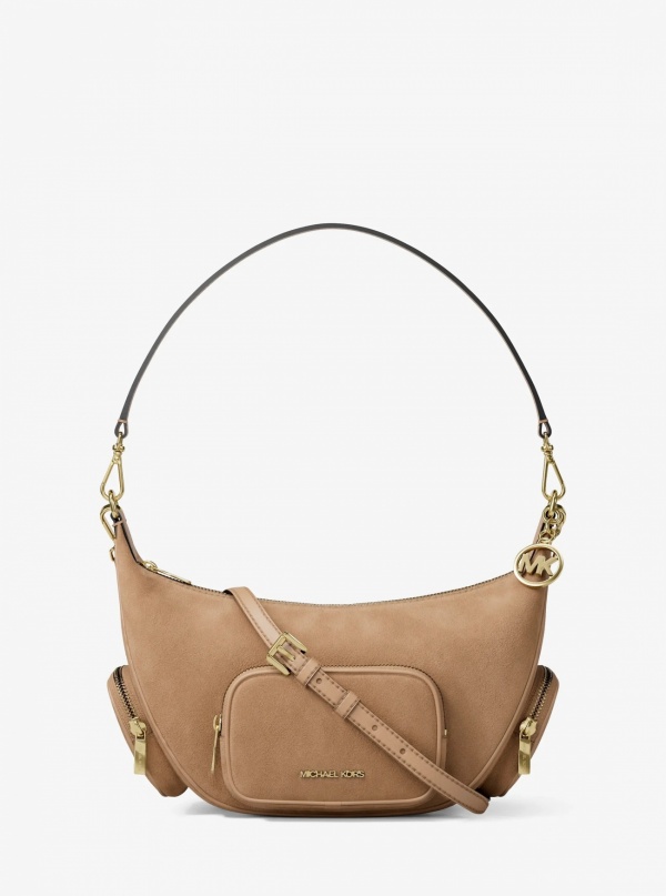 Merritt Medium Suede Convertible Shoulder Bag