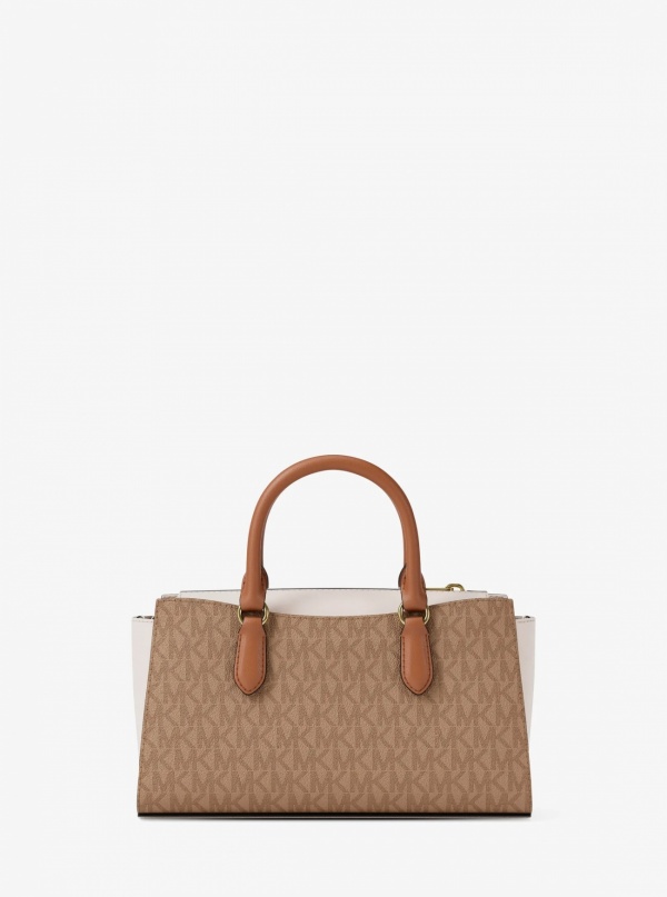 Arden Small Color-Block Signature Logo Messenger Bag