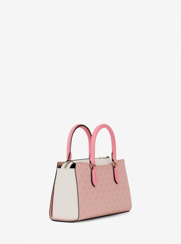 Arden Small Color-Block Signature Logo Messenger Bag
