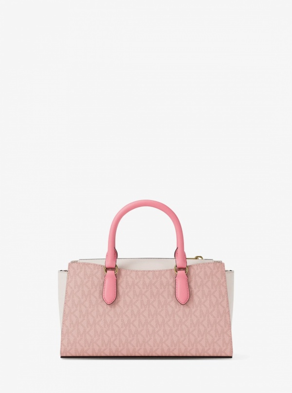 Arden Small Color-Block Signature Logo Messenger Bag