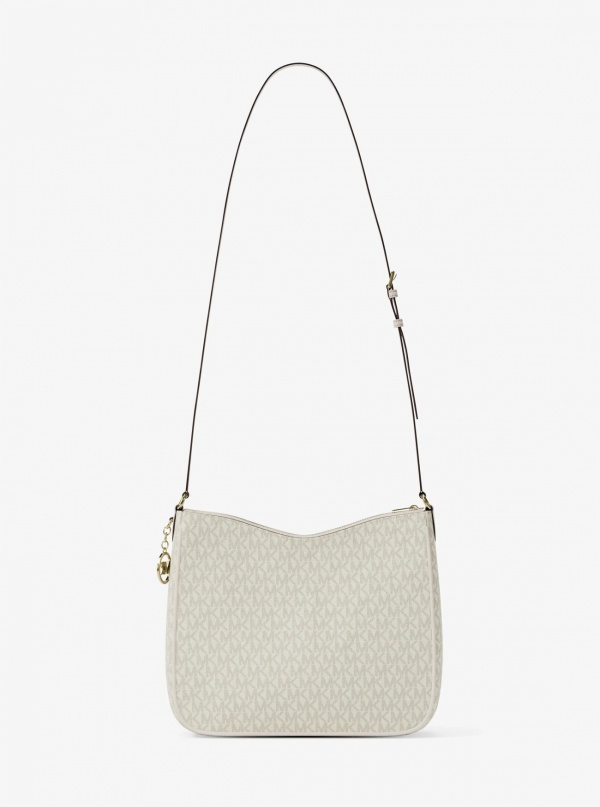 Nayla Medium Signature Logo Messenger Bag