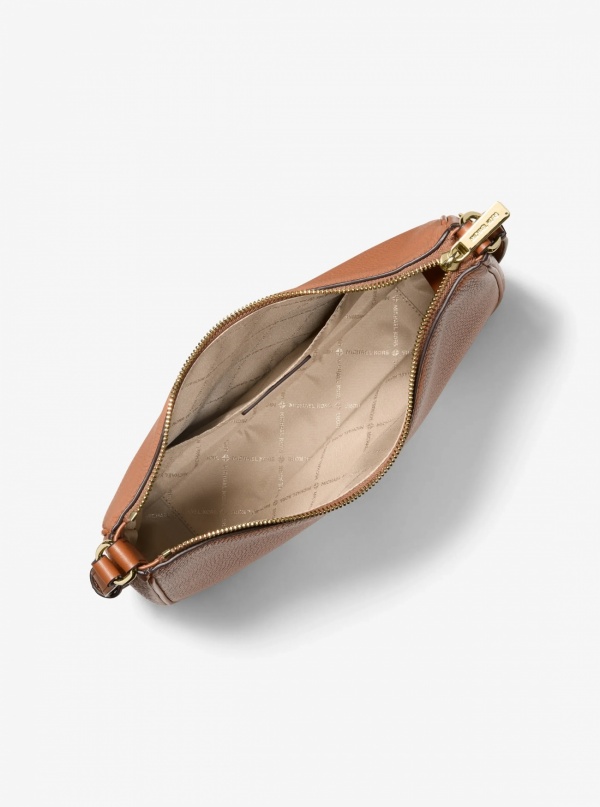 Nayla Medium Pebbled Leather Messenger Bag