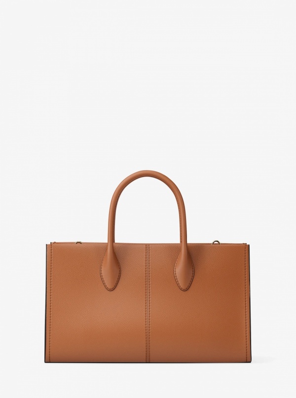 Mirella Medium Pebbled Leather Satchel