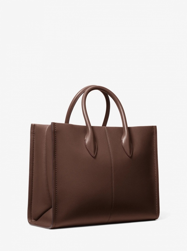 Mirella Medium Pebbled Leather Tote Bag