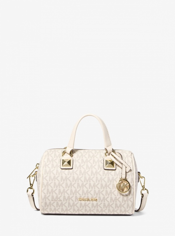 Grayson Small Signature Logo Duffel Crossbody Bag