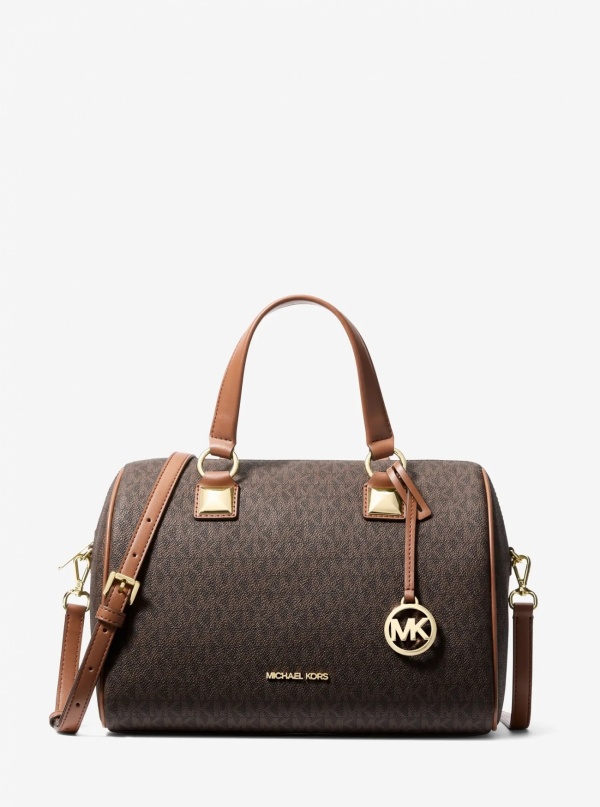 Grayson Medium Signature Logo Duffel Bag
