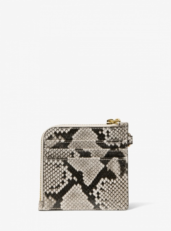 Jet Set Travel Medium Snake Embossed Chain Wallet
