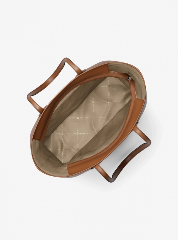 Eva Large Saffiano Leather Tote Bag