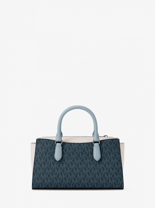 Arden Small Color-Block Signature Logo Messenger Bag