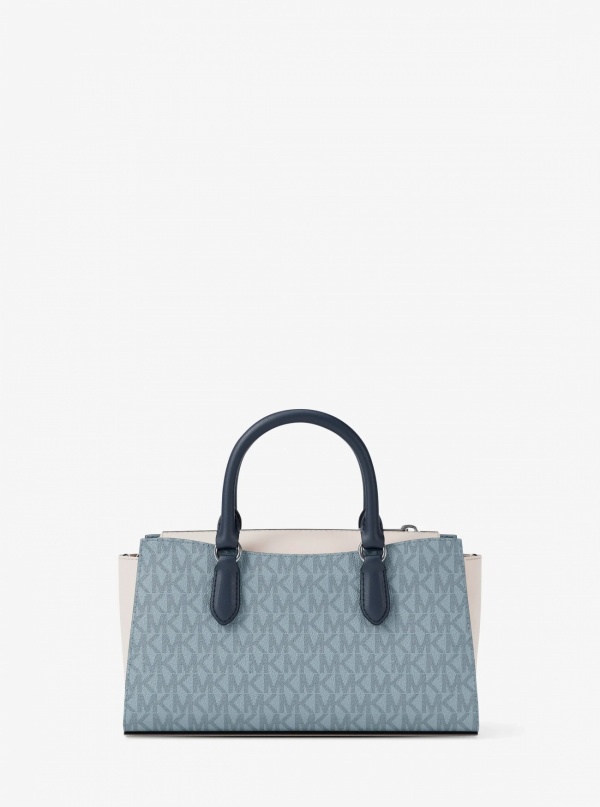Arden Small Color-Block Signature Logo Messenger Bag
