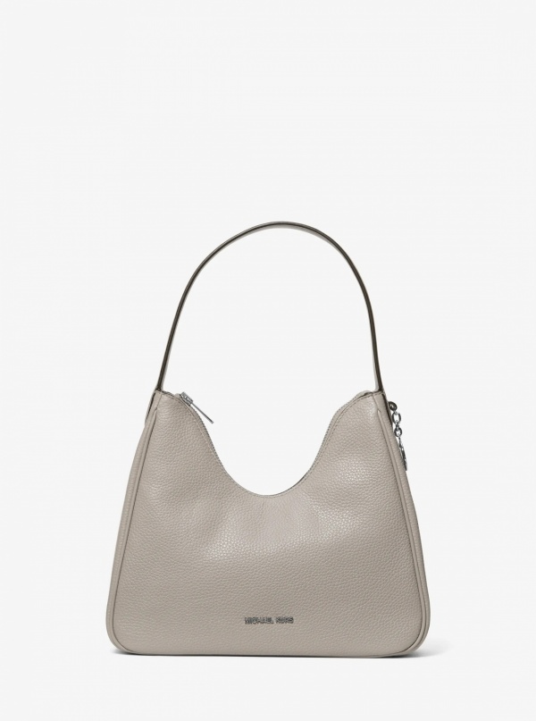 Nayla Small Pebbled Leather Hobo Shoulder Bag