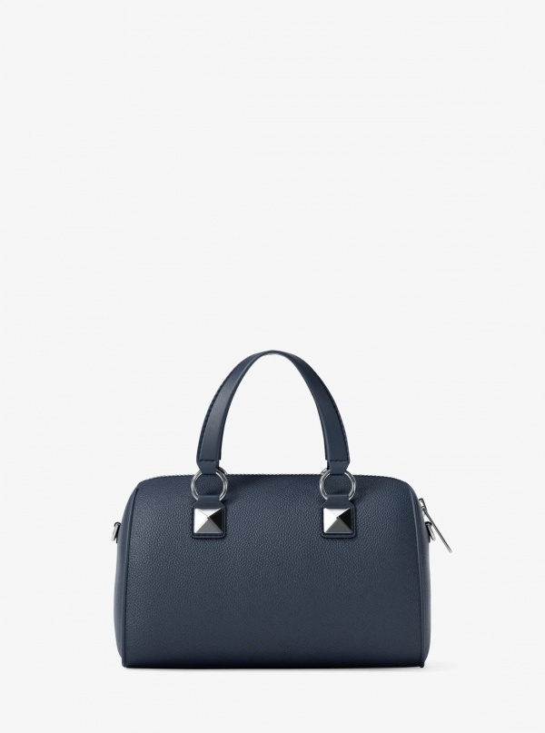 Grayson Small Pebbled Leather Duffel Crossbody Bag