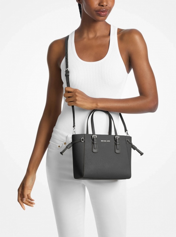Voyager Extra-Small Pebbled Leather Convertible Crossbody Bag