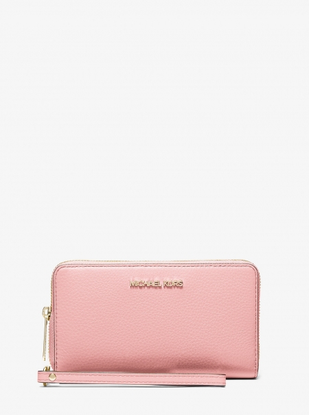 MICHAEL Michael Kors Large Pebbled Leather Smartphone Wristlet