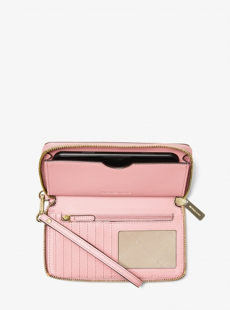 MICHAEL Michael Kors Large Pebbled Leather Smartphone Wristlet
