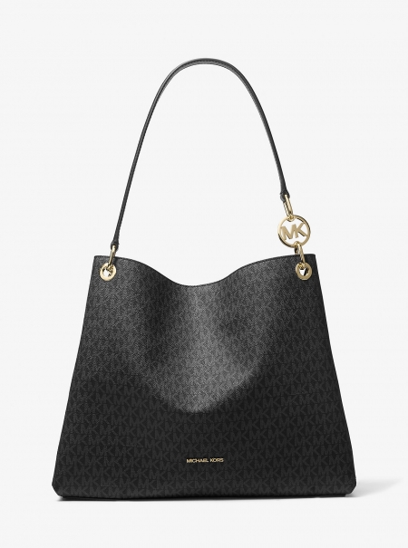 MICHAEL Michael Kors Christina Large Signature Logo Shoulder Bag